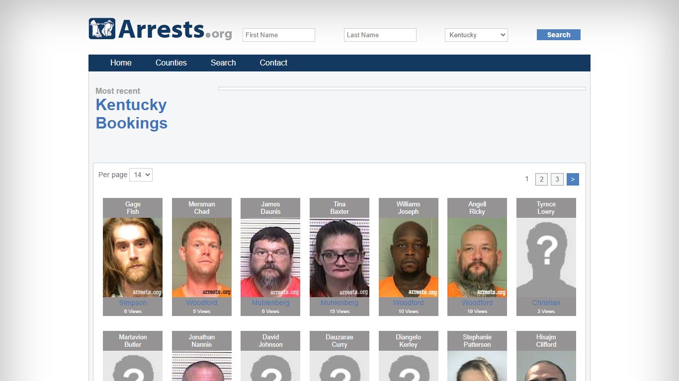 Kentucky Arrests and Inmate Search