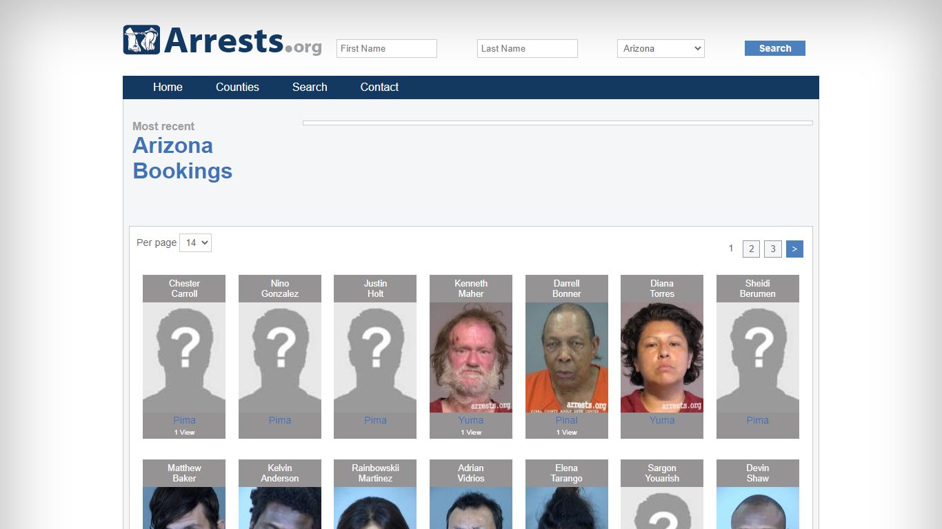 Arizona Arrests and Inmate Search